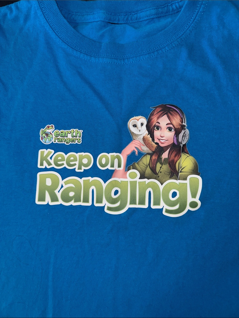 Earth Rangers Keep on Ranging! Kids Blue Graphic Tee